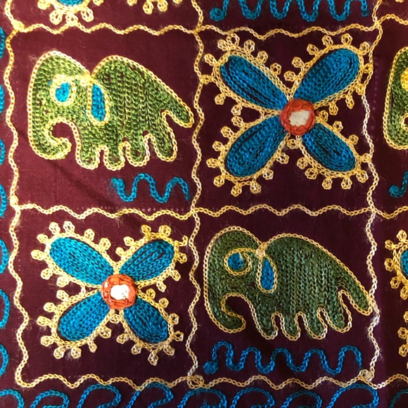 Embroidered Cushion Cover from India - Picture 2 of 5